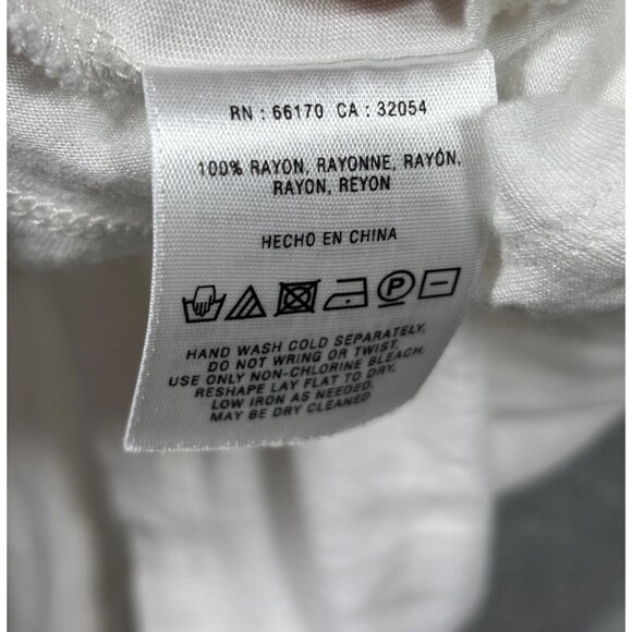 Vanessa Virginia White & Yellow Embroidered Tank Top Tunic Anthropologie‎ - Picture 4 of 5